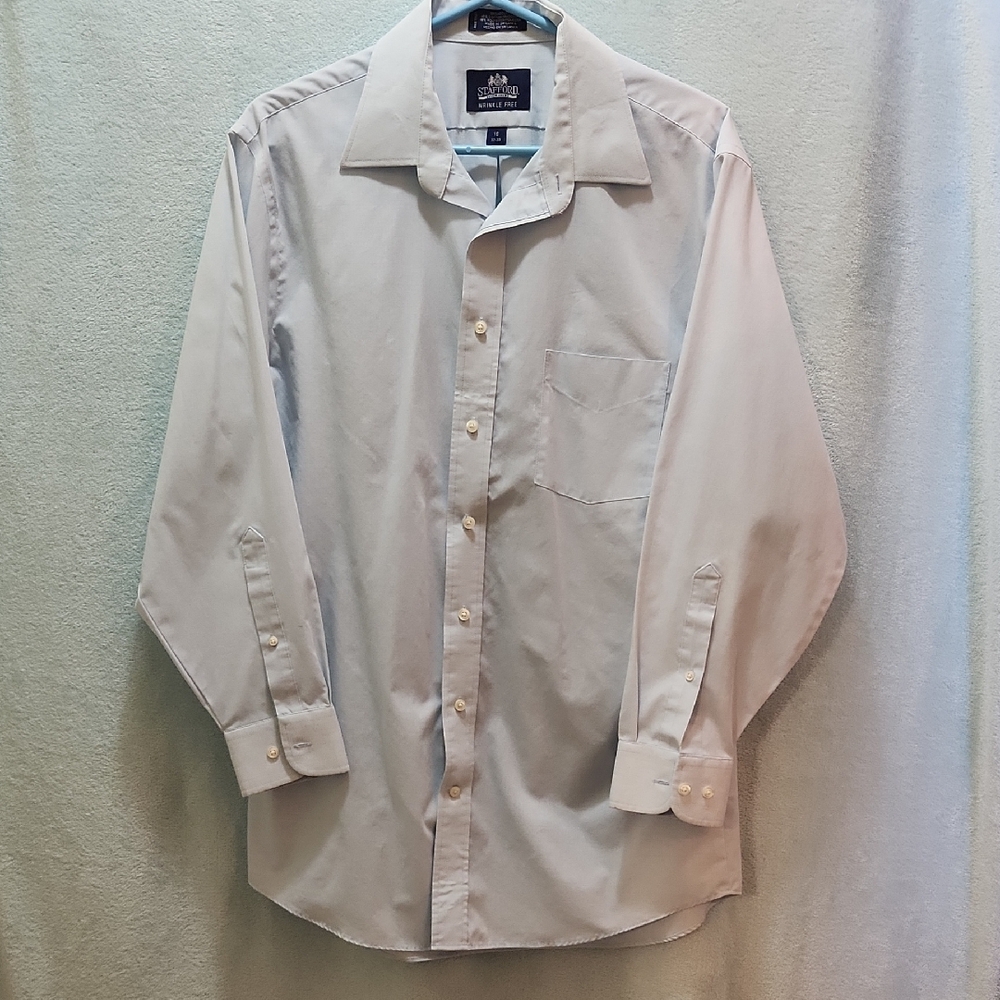 Brooks Brothers Men's Light Beige Dress Shirt